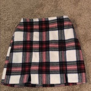 Hollister High Waisted Plaid Skirt